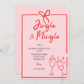Invitation Jingle et Mingle Whimsical Christmas Party (Devant / Derrière)