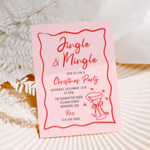 Invitation Jingle et Mingle Whimsical Christmas Party
