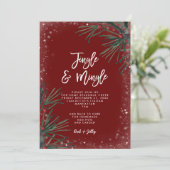 Invitation jingle et mixer l'invitation de fête de vacances (Debout devant)