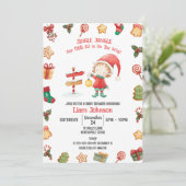 Invitation Jingle Jangle Little Elf, Baby shower de Noël (Debout devant)