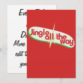 Invitation Jingle jusqu'à Noël rétro (Devant / Derrière)