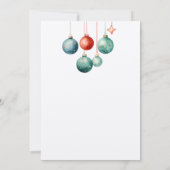 Invitation Jingle & mêler l'aquarelle fête de Noël (Dos)