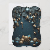 Invitation Jingle & Mingle Blue Christmas Party (Dos)