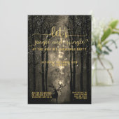 Invitation Jingle & Mingle Celestial Woodland Fête (Debout devant)