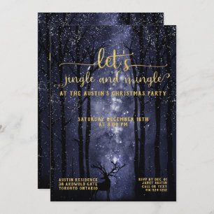 Invitation Jingle & Mingle Celestial Woodland Fête