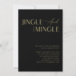Invitation Jingle & Mingle Corporate Company Fête de Noël