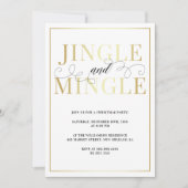 Invitation Jingle & Mingle | Elégante fête de vacances (Devant)