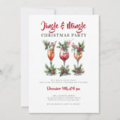 Invitation Jingle Mingle Festive Cocktails Noël (Devant)
