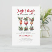 Invitation Jingle Mingle Festive Cocktails Noël (Debout devant)
