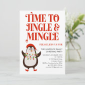 Invitation Jingle Mingle Fête de Noël (Debout devant)
