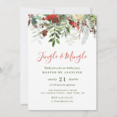 Invitation Jingle & Mingle fête de Noël (Devant)