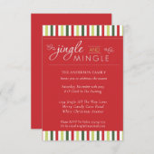 Invitation Jingle & Mingle ! Fun de Noël (Devant / Derrière)
