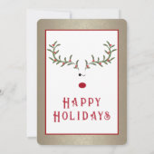 Invitation Jingle & Mingle Funny vacances de rennes sacrés (Dos)