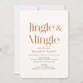 Invitation Jingle & Mingle Mini Noël Fête de Noël (Devant)