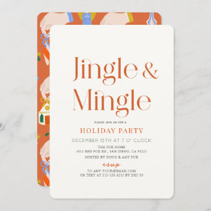 Invitation Jingle & Mingle Mini Noël Fête de Noël