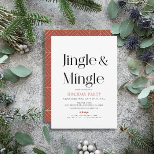 Invitation Jingle & Mingle Mini Noël Fête de Noël