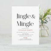 Invitation Jingle & Mingle Mini Noël Fête de Noël (Debout devant)