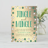 Invitation Jingle & Mingle Modern Holiday Party (Debout devant)