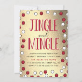 Invitation Jingle & Mingle Modern Holiday Party (Devant)
