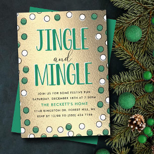 Invitation Jingle & Mingle Modern Holiday Party