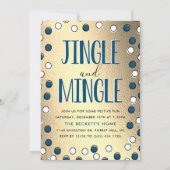 Invitation Jingle & Mingle Modern Holiday Party (Devant)