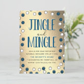 Invitation Jingle & Mingle Modern Holiday Party (Debout devant)