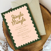 Invitation Jingle Mingle Rétro Noël