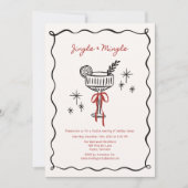 Invitation Jingle & Mingle – Une soirée cocktail de Noël (Devant)