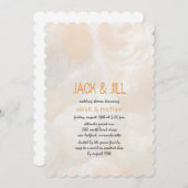 Invitation Jingle Shells Modern Jack et Jill Wedding shower (Devant / Derrière)