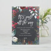 Invitation jingle tout le chemin fête de vacances scintillant (Debout devant)