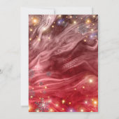 Invitation Jingling Bells Red Winter Wonderland Noël (Dos)