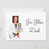 Invitation Jiu Jitsu Dad Custom Photos and Handwritten Text (Devant)