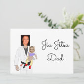 Invitation Jiu Jitsu Dad Custom Photos and Handwritten Text (Debout devant)
