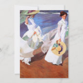 Invitation Joaquin Sorolla Femmes Promenade Plage (Dos)