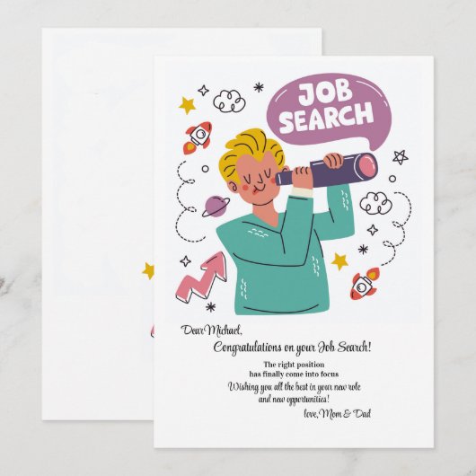 Invitation Job Search  (Devant / Derrière)