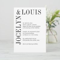 Jocelyn Mariage moderne noir et blanc