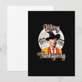 Invitation Joe Biden Costume Halloween Confus Pour Thanksgiv (Devant / Derrière)