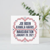 Invitation Joe Biden Kamala Harris Inauguration 2021 (Debout devant)