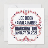 Invitation Joe Biden Kamala Harris Inauguration 2021 (Devant)