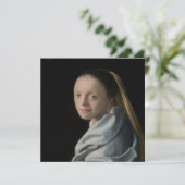 Invitation Johannes Vermeer - Étude d'une jeune femme (Debout devant)