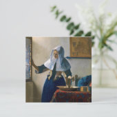 Invitation Johannes Vermeer - Femme avec un lanceur d'eau (Debout devant)