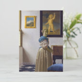 Invitation Johannes Vermeer - Lady debout dans une virginale (Debout devant)