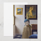Invitation Johannes Vermeer - Lady debout dans une virginale (Devant / Derrière)