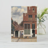 Invitation Johannes Vermeer - Little Street (Debout devant)