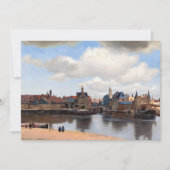Invitation Johannes Vermeer - Vue de Delft (Devant)