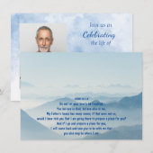Invitation JOHN 14:1:3 Célébration de la vie de l'Écriture Mo (Devant / Derrière)