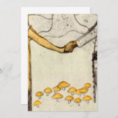 Invitation John Bauer Prince sans ombre 1910 (Devant / Derrière)