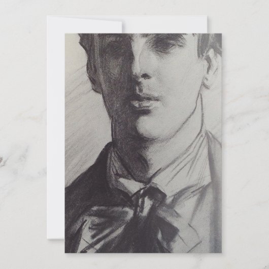 Invitation John Singer Sargent : William Butler Yeats (Devant)