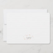 Invitation Joie à notre Monde Annonce de naissance pour Noël (Dos)