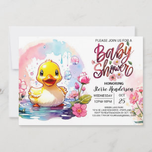 Invitation Joie Baby shower Quack-Tastic